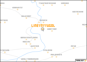 map of Lineynyy Ugol