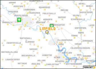 map of Linfield