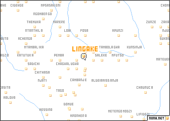 map of Lingake