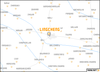 map of Lingcheng