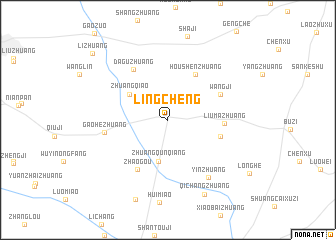 map of Lingcheng