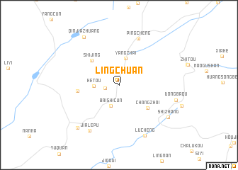 map of Lingchuan