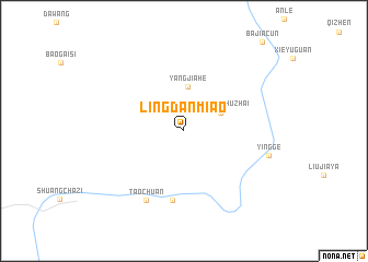 map of Lingdanmiao
