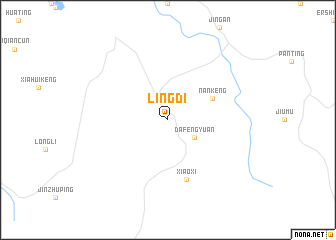 map of Lingdi
