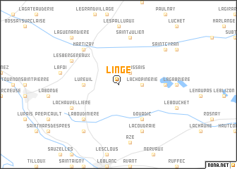 map of Lingé