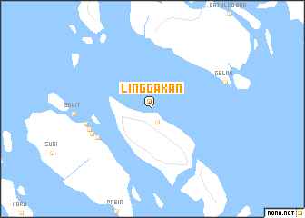 map of Linggakan