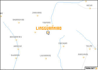 map of Lingguanmiao