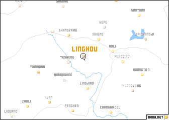 map of Linghou