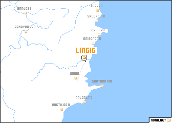 map of Lingig