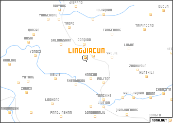 map of Lingjiacun