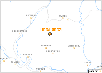 map of Lingjiangzi