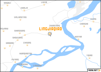 map of Lingjiaqiao
