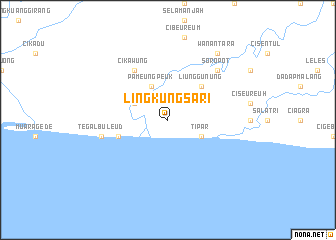 map of Lingkungsari