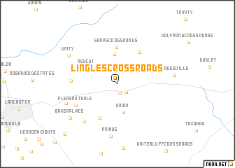 map of Lingles Crossroads