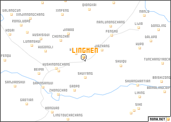 map of Lingmen