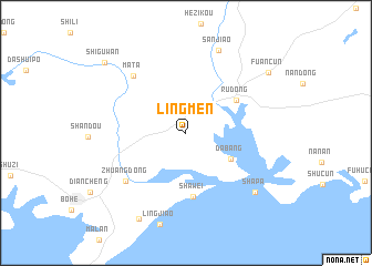 map of Lingmen