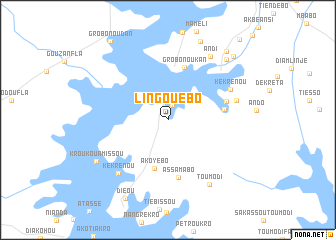 map of Lingouébo