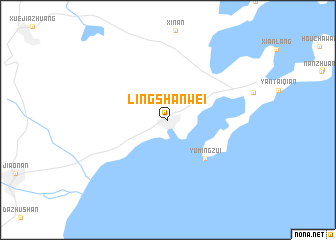 map of Lingshanwei