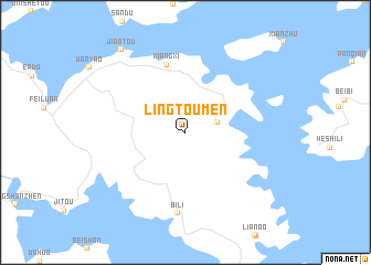 map of Lingtoumen
