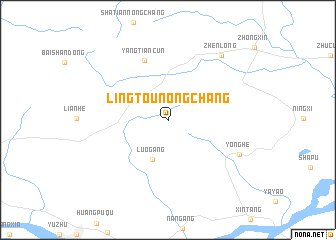map of Lingtounongchang