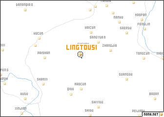 map of Lingtousi