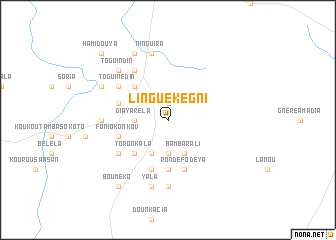 map of Lingué Kegni