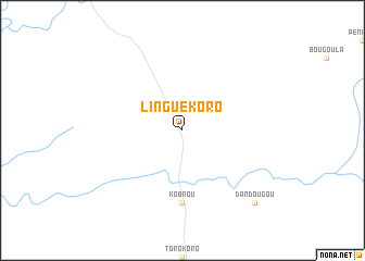 map of Linguékoro