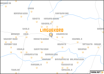 map of Linguékoro