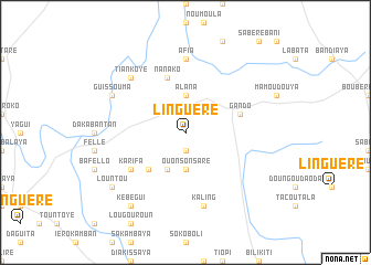 map of Linguéré