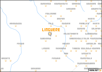 map of Linguéré