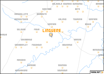 map of Linguéré