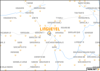 map of Linguéyel