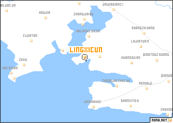 map of Lingxicun