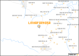 map of Linha Formosa