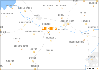 map of Linhong