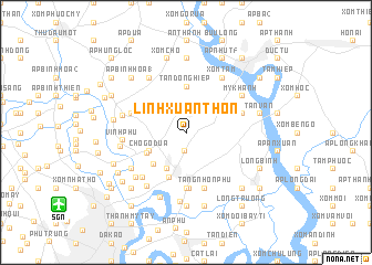 map of Linh Xuân Thôn