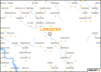 map of Linh Xuyên