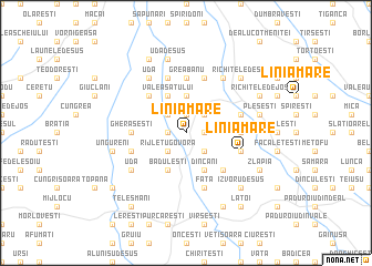 map of Linia Mare