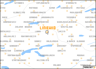 map of Liniewko