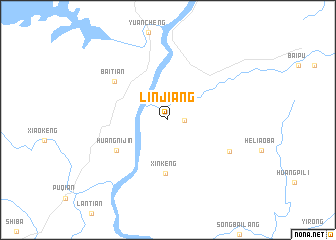 map of Linjiang