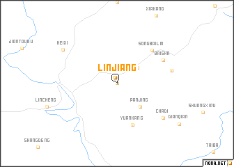 map of Linjiang