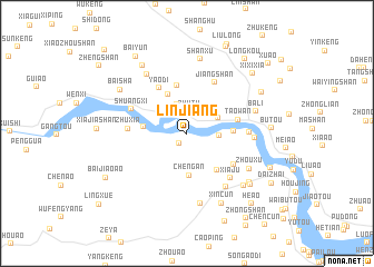 map of Linjiang