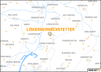 map of Linkenheim-Hochstetten