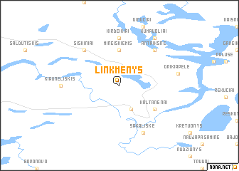 map of Linkmenys