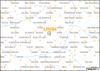 map of Linków