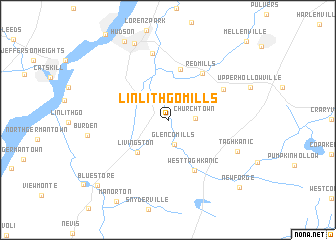 map of Linlithgo Mills