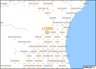 map of Lin-mei