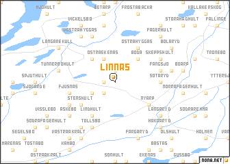 map of Linnås