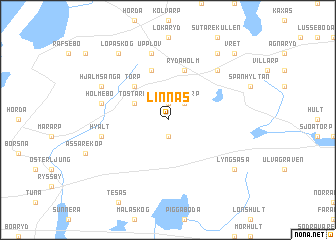 map of Linnås
