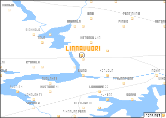 map of Linnavuori